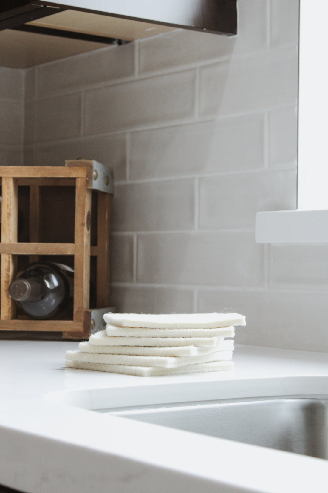 Wool Scrub ~ Sustainable, Plastic-Free Kitchen &amp; Home Cleaning Pad