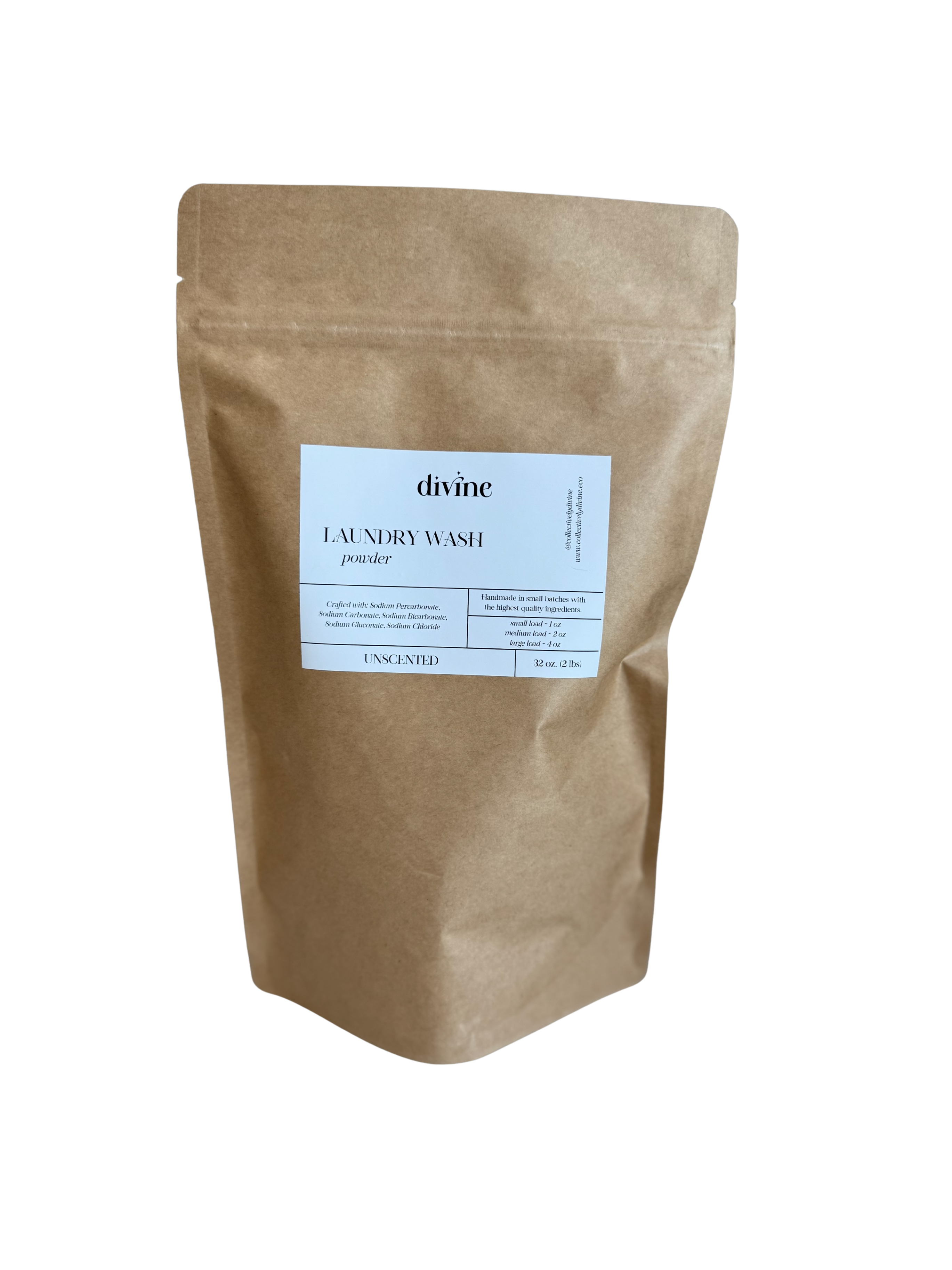 Laundry Wash Powder ~ Gentle, Fragrance-Free, Sensitive Skin Formula