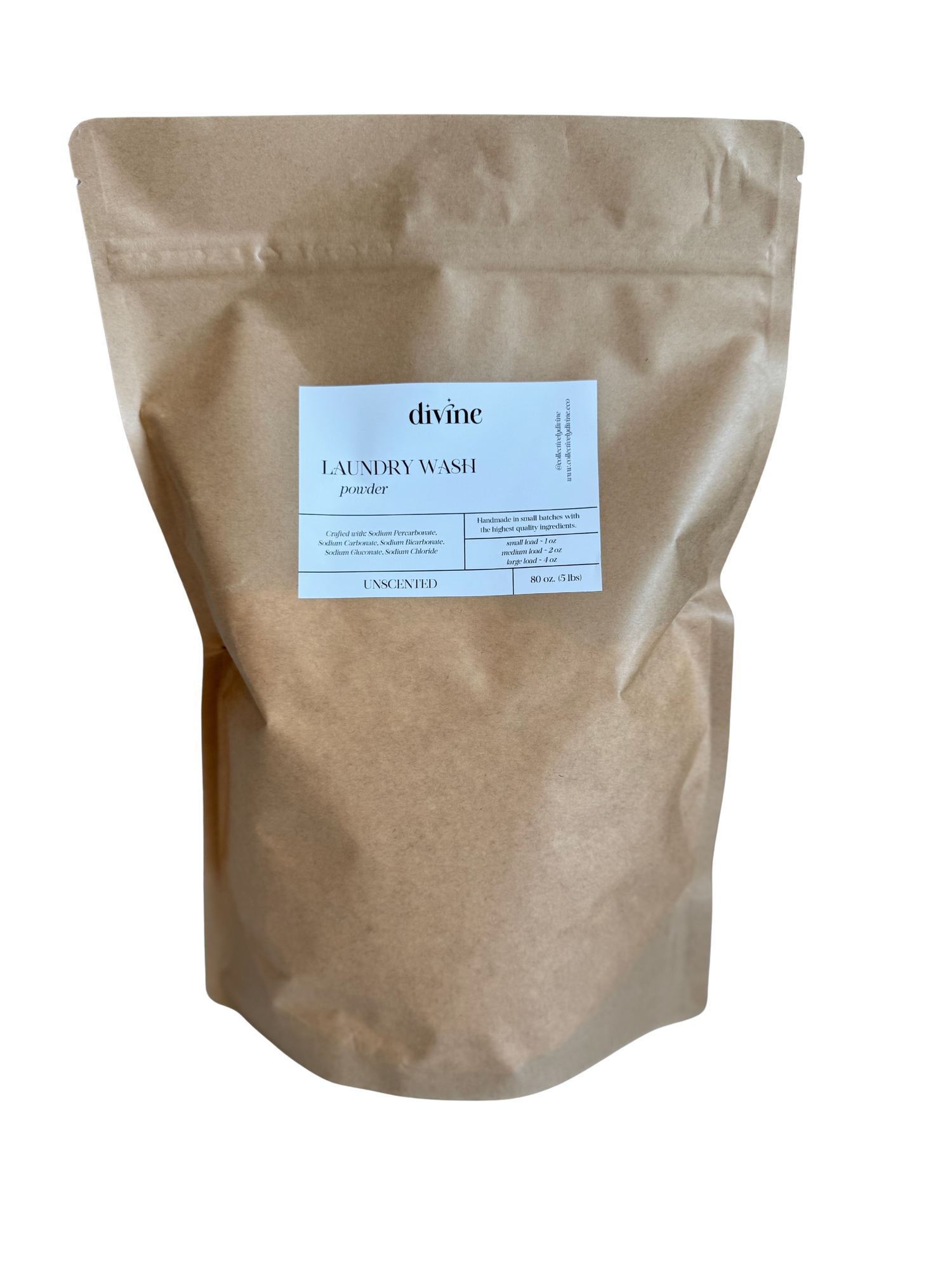 Laundry Wash Powder ~ Gentle, Fragrance-Free, Sensitive Skin Formula