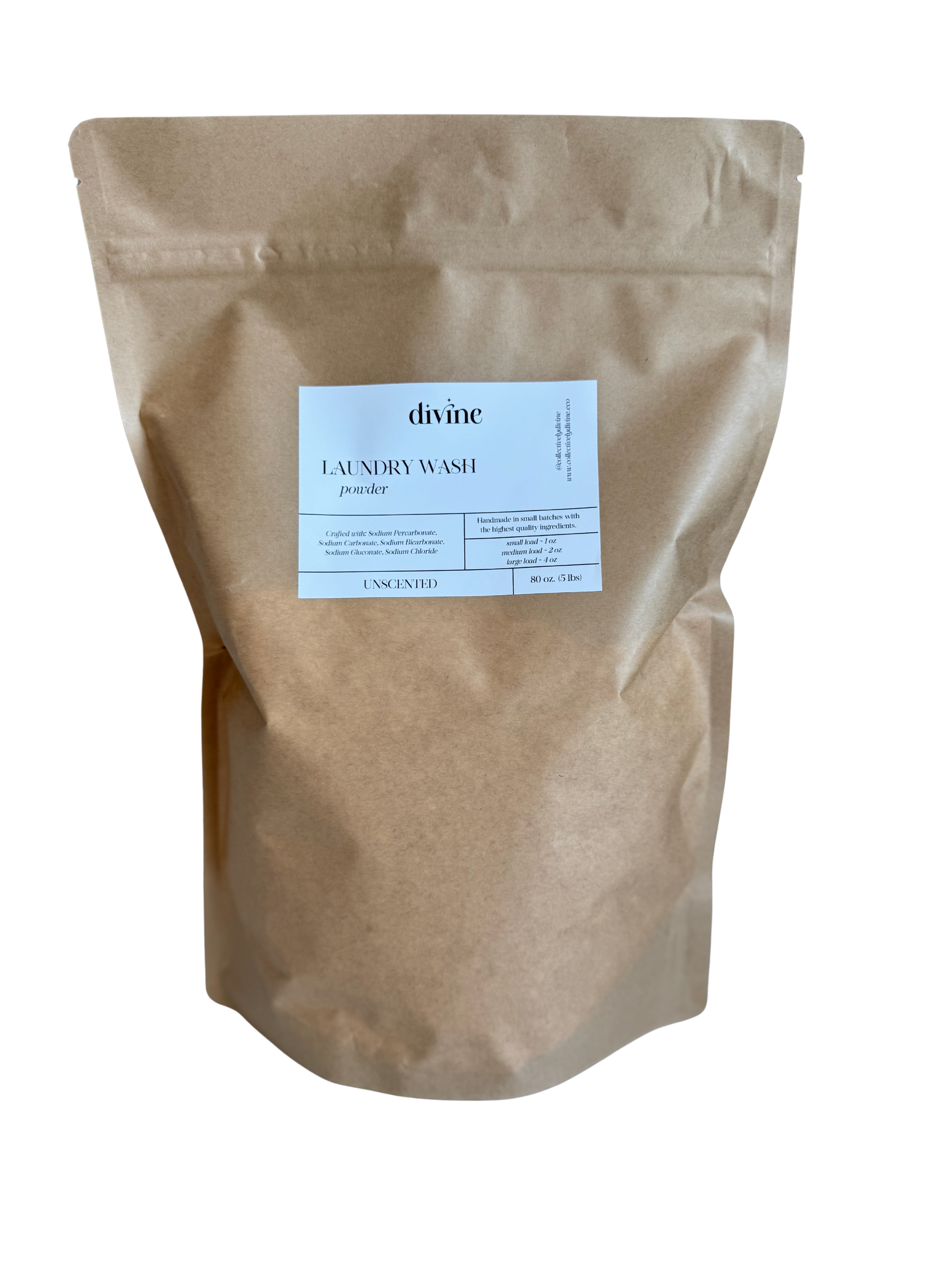 Laundry Wash Powder ~ Gentle, Fragrance-Free, Sensitive Skin Formula